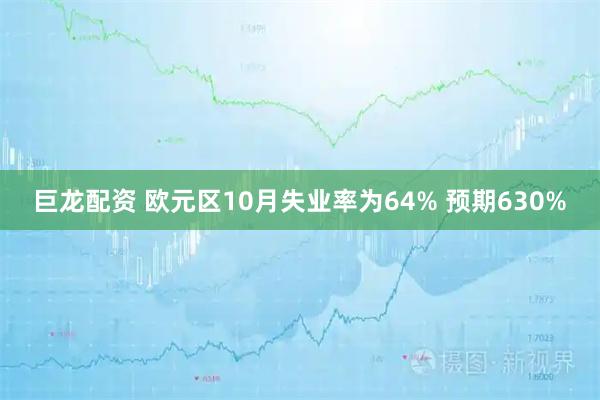 巨龙配资 欧元区10月失业率为64% 预期630%